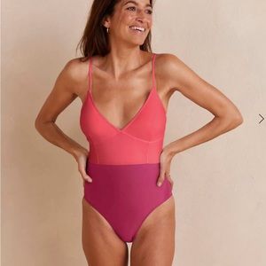 Summersalt Pink and Purple Women Swim One Piece